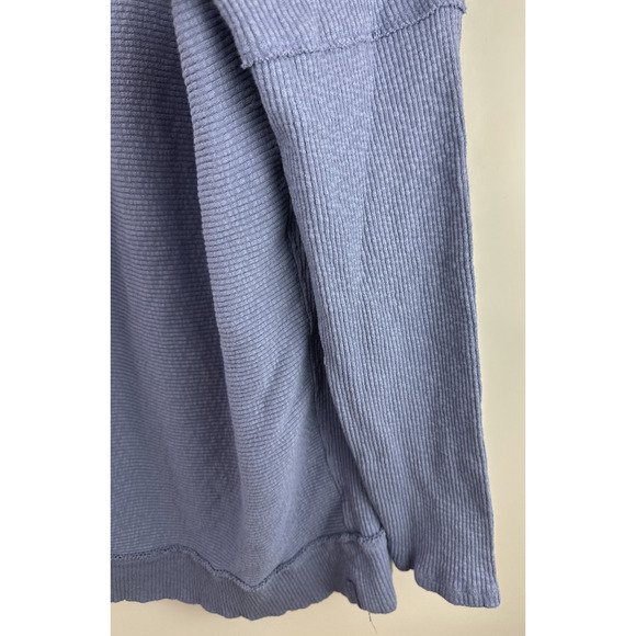 We The Free People Casey Mock Neck Top Ribbed Long Sleeve Oversized XL Tunic - Picture 5 of 11